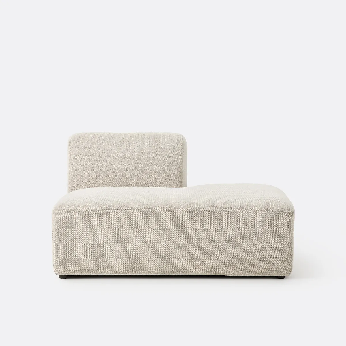 Récamière Droite Modulable, En Tissu Texturé Chiné, JASPE