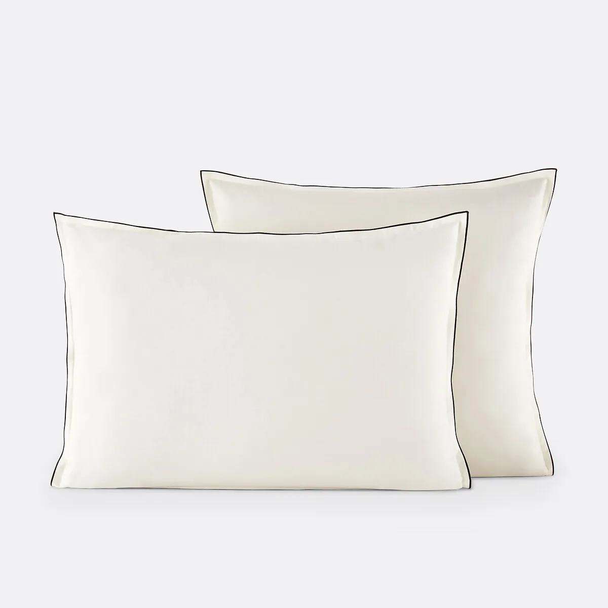 Taie D'oreiller En Satin De Coton Lavé, 118 Fils, Victor Uni