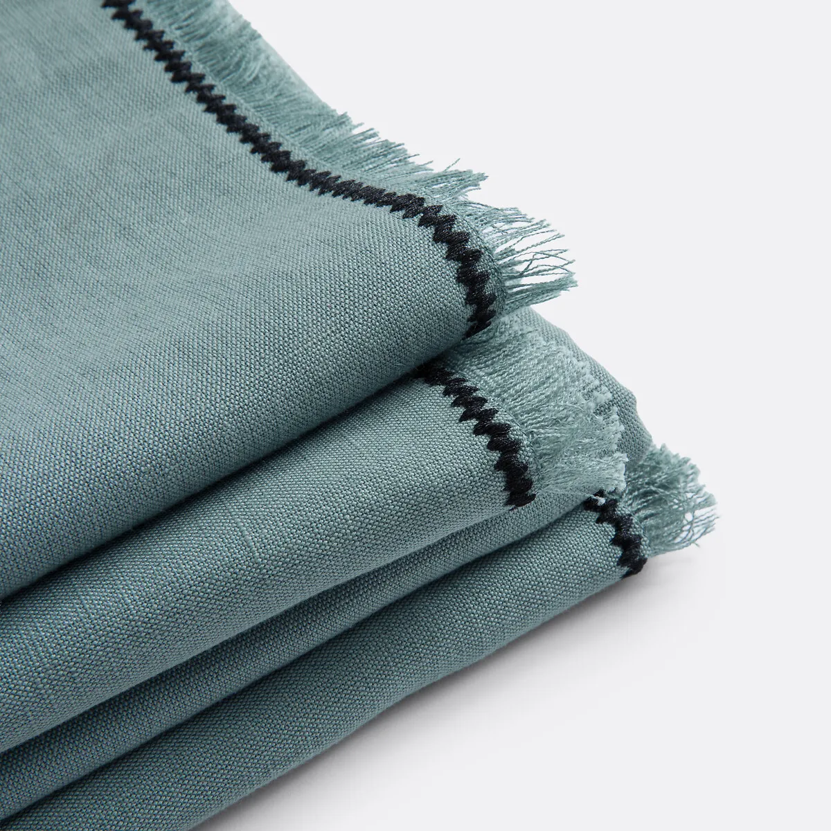 Lot De 4 Serviettes De Table Lin/coton, Menorca — vue 3