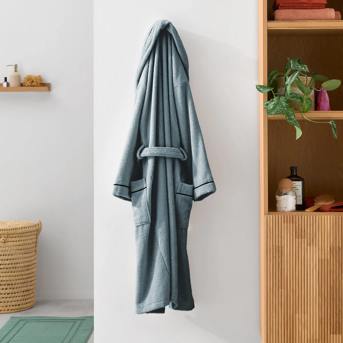 Peignoir Adulte Châle En Coton Peigné 400 G/m2, Victor — vue 3
