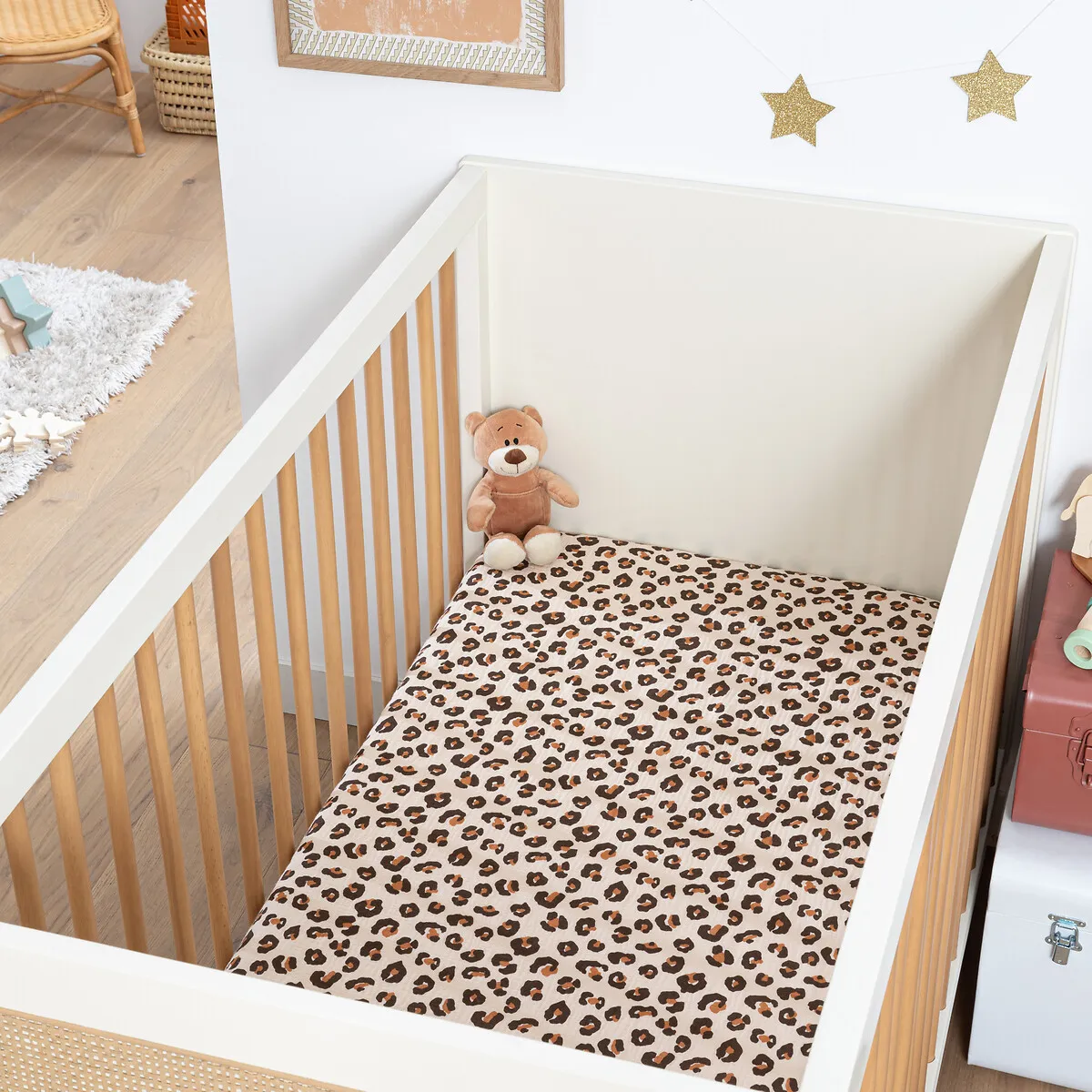 Drap-housse Bébé, En Gaze De Coton, Leopold