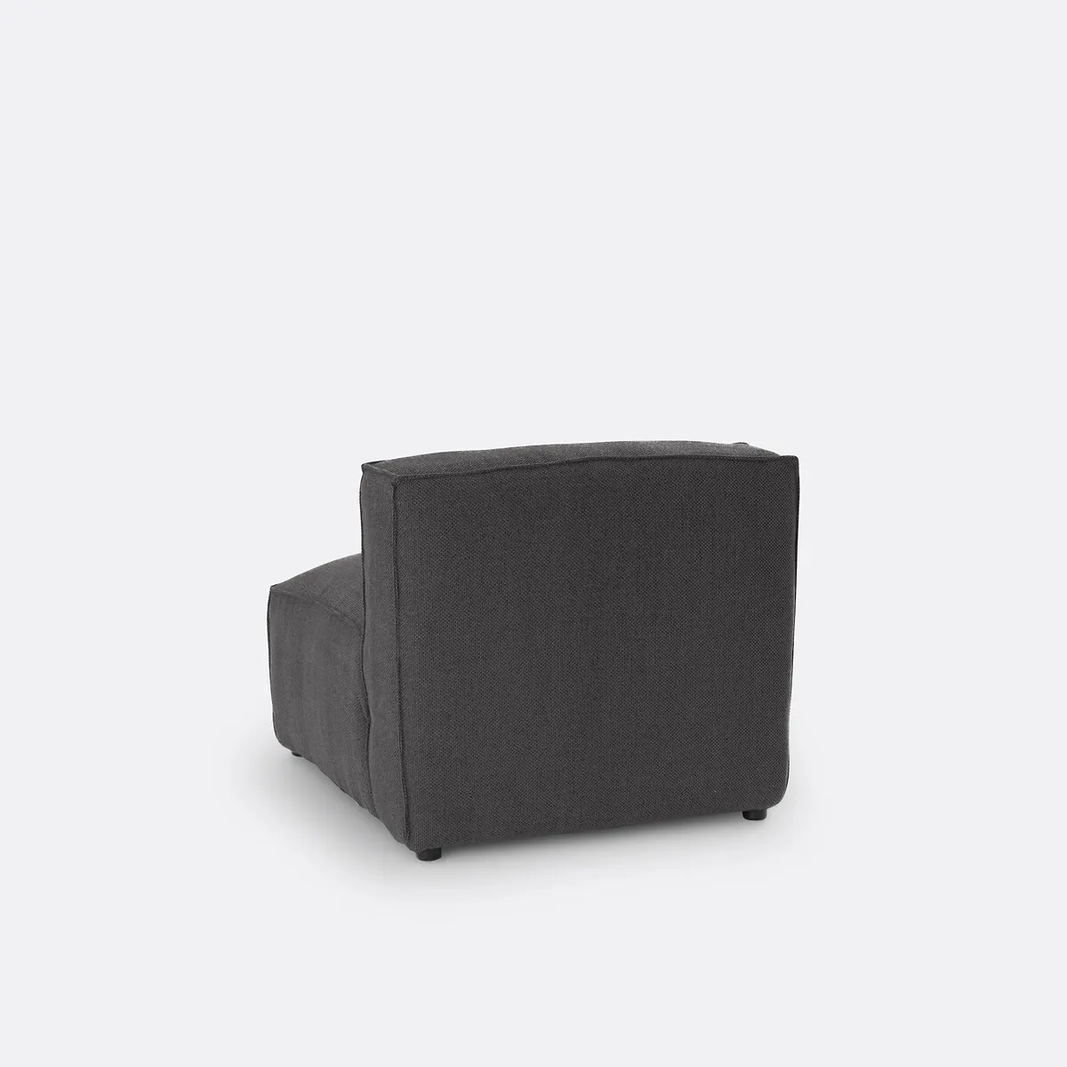 Elément Chauffeuse Pour Canapé Modulable, En Tissu Texturé, SEVEN — vue 3