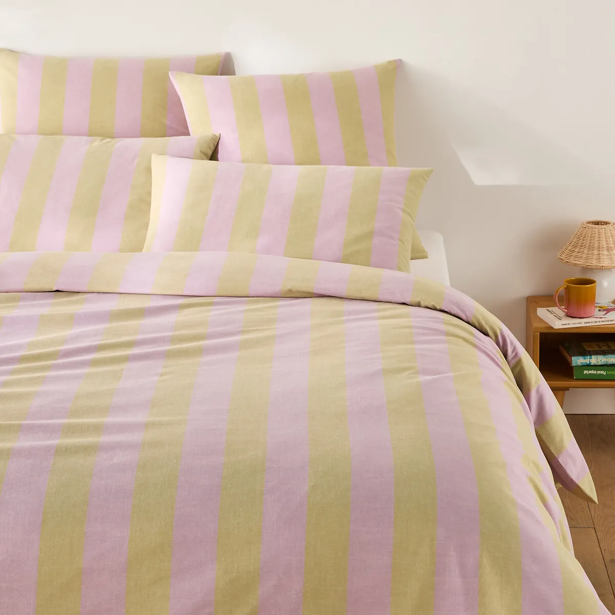 Housse De Couette En Coton, Tamori Ambre/Mauve