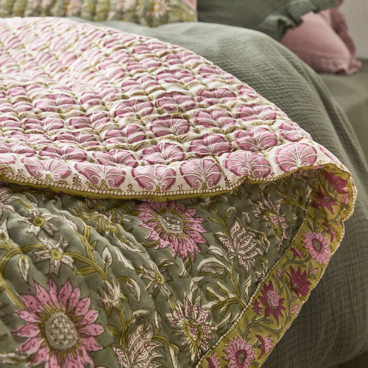 Couvre-lit Kantha Voile De Coton Casaluce — vue 3