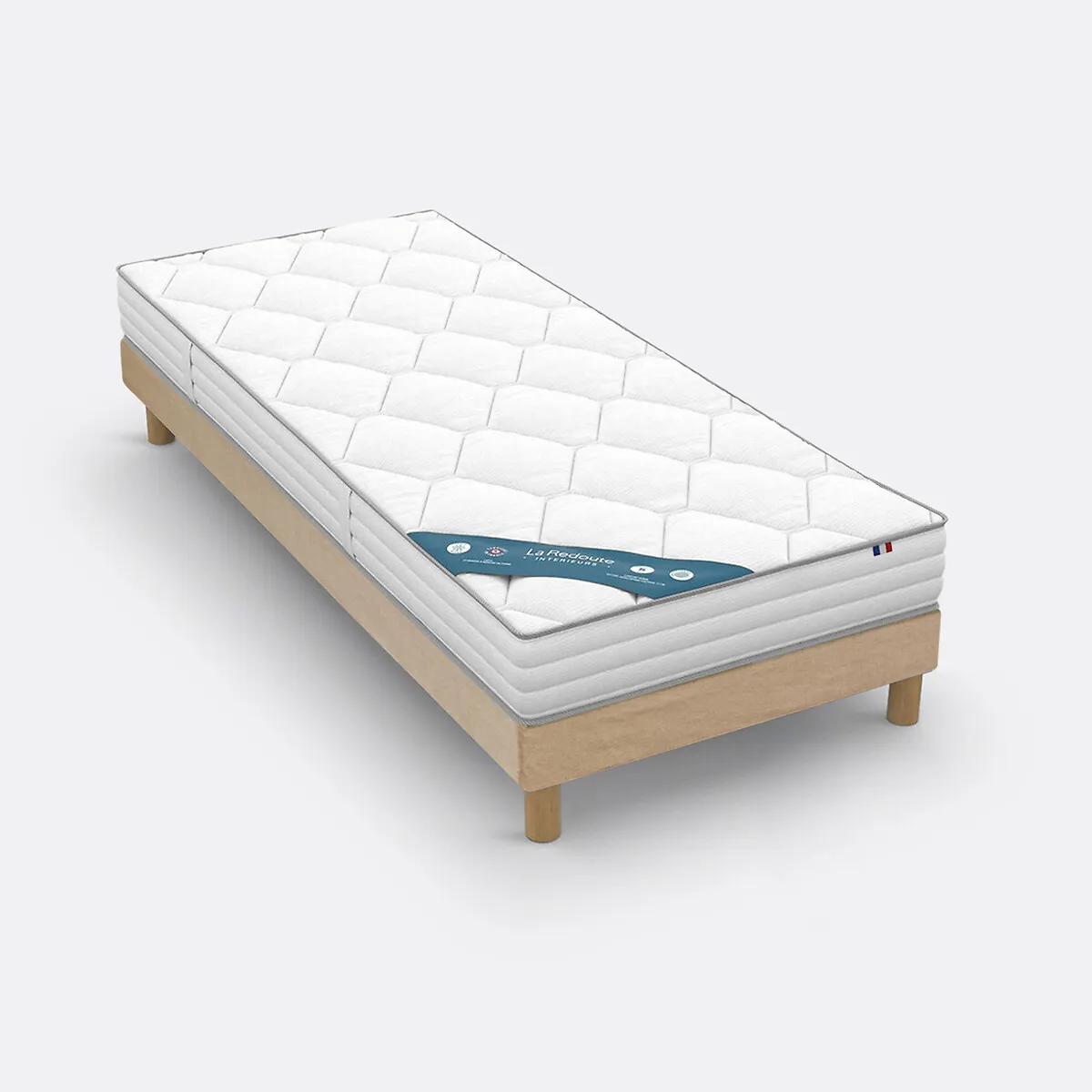 Ensemble Matelas Latex, Soutien Ferme, Accueil Enveloppant Et Sommier — vue 3
