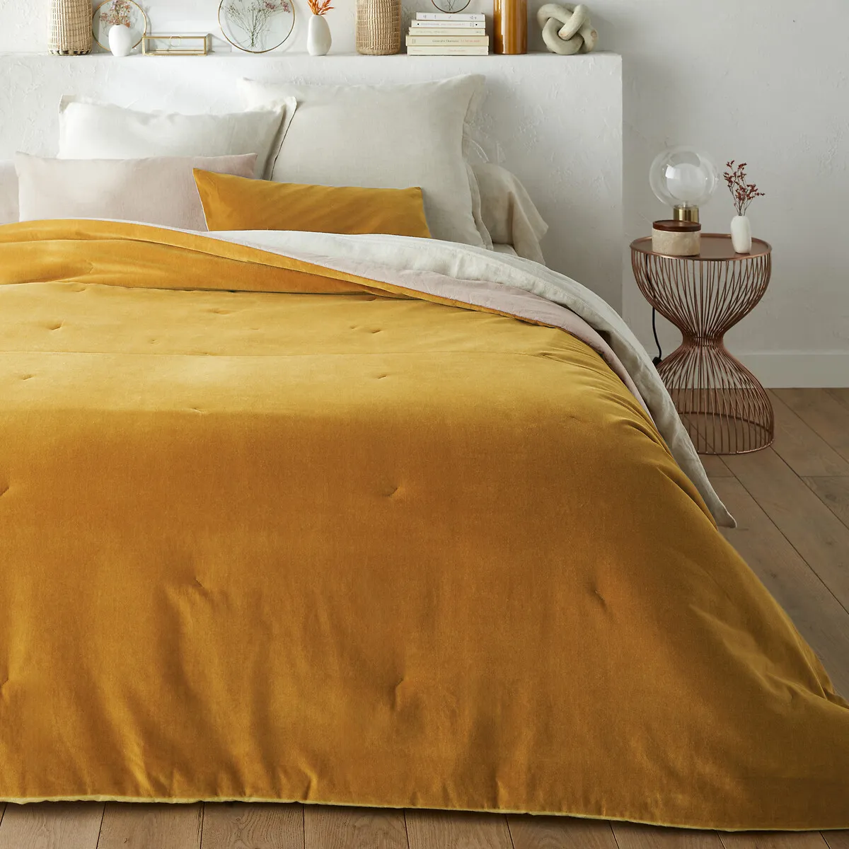 Couvre Lit Boutis Matelassé Velours Coton, Velvet
