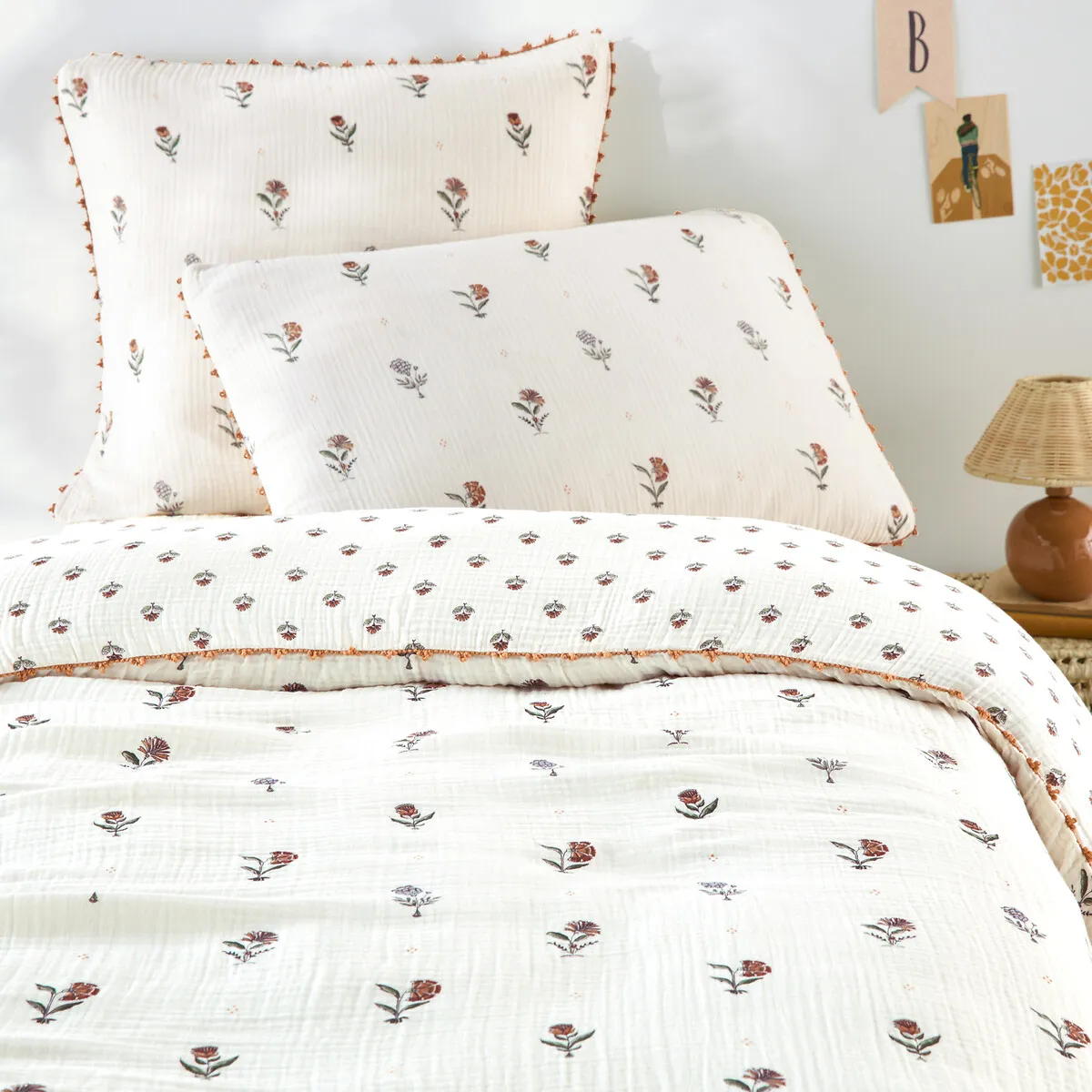 Housse De Couette Enfant En Gaze De Coton, EMELINE