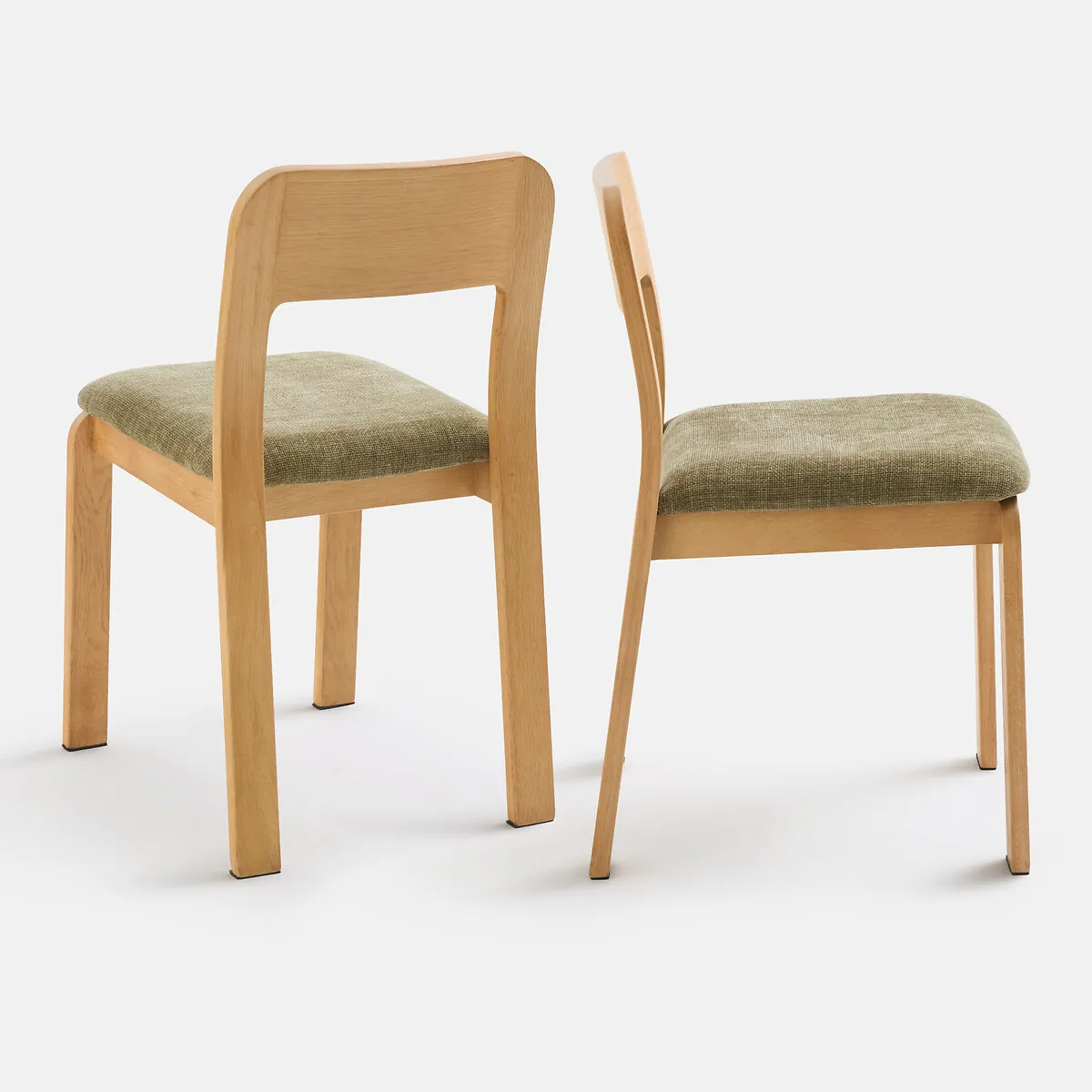 Lot De 2 Chaises Rembourrées En Chêne Massif Talet — vue 3