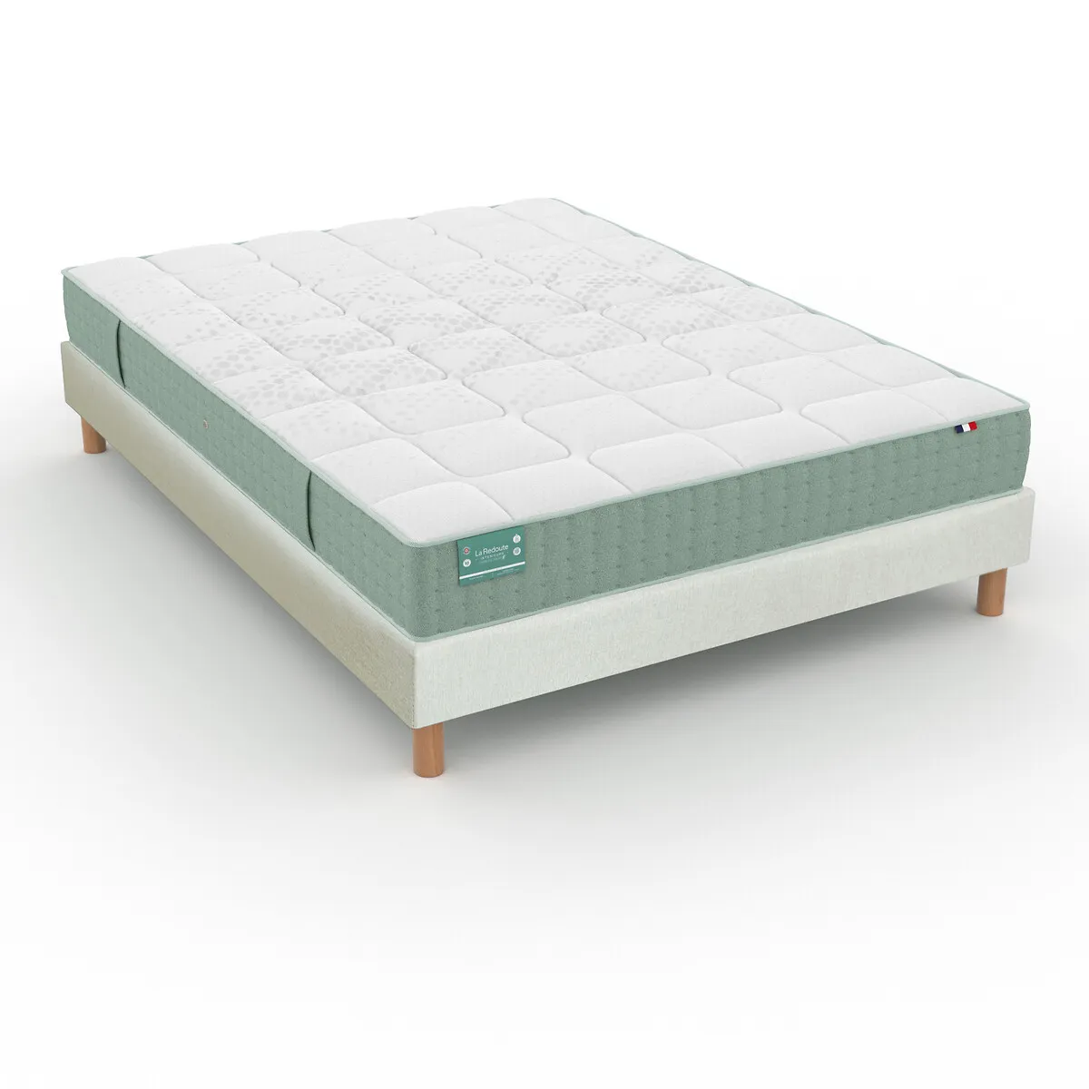 Ensemble Matelas Dos Sensible, 672 Ressorts, Ferme, Accueil Moelleux Et Sommier