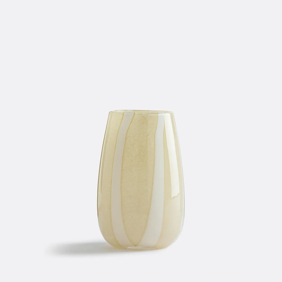 Vase En Verre À Rayures, Malco