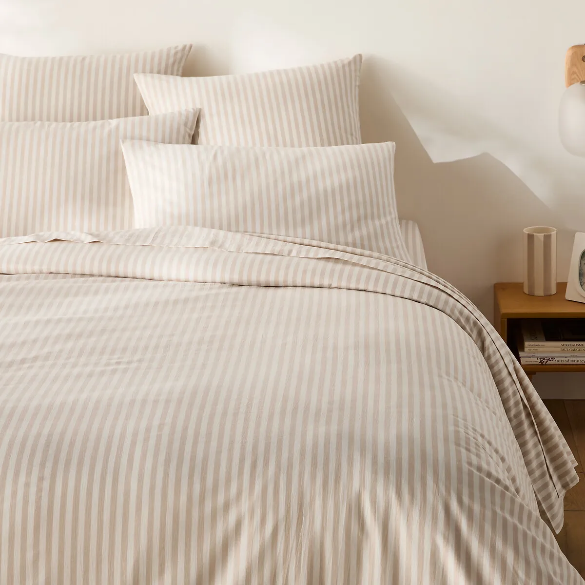 Housse De Couette En Coton, SOIZIC BEIGE