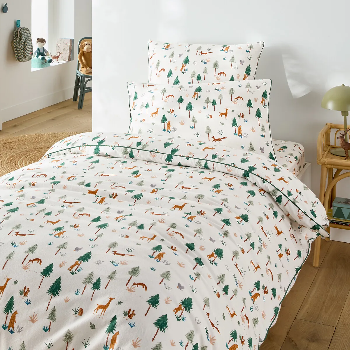 Housse De Couette Enfant, En Flanelle, Imprimé Animaux, GRIZZLY — vue 3