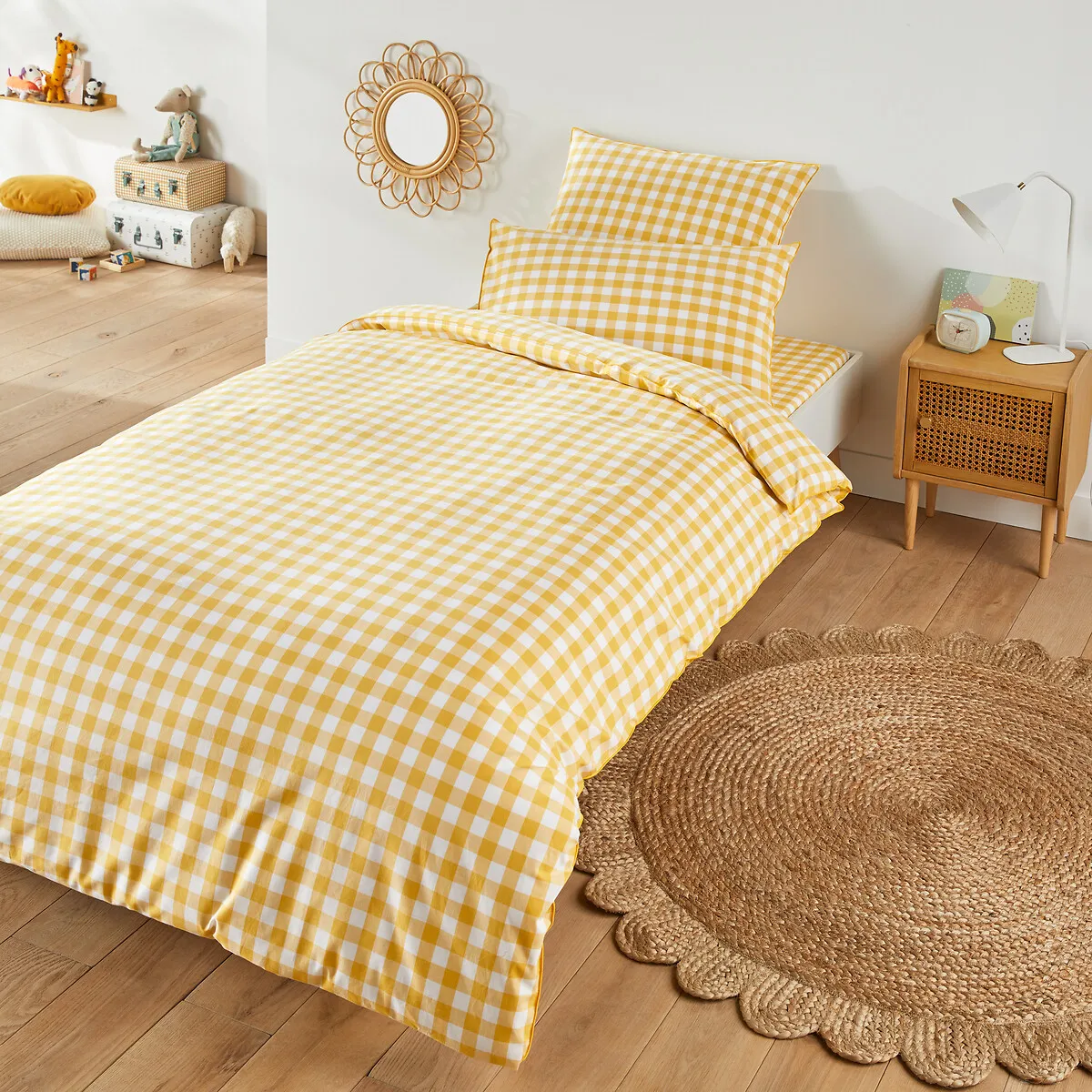 Housse De Couette Enfant Coton, Veldi Jaune