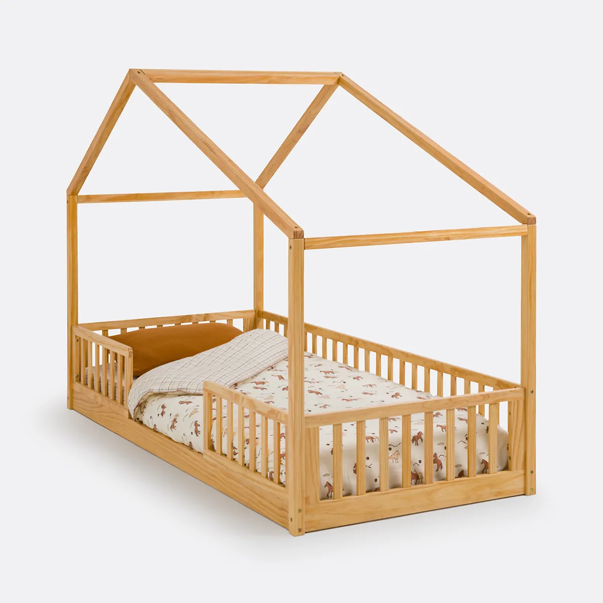 Lit Enfant Cabane En Pin Massif, Spidou