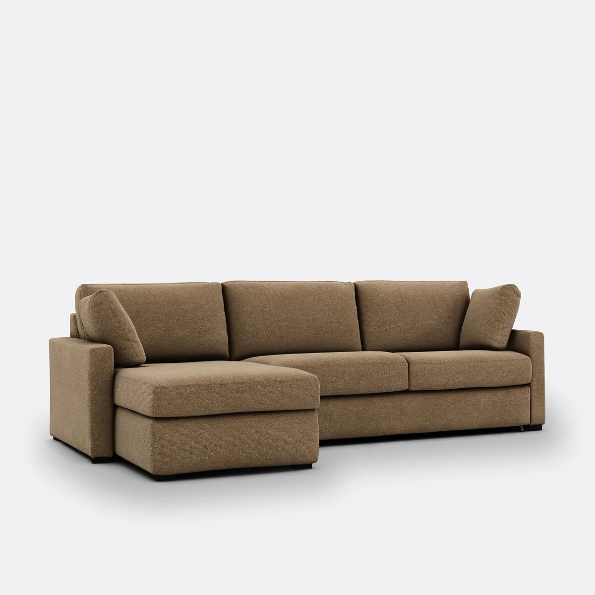 Canapé D'angle, Convertible, 4 Places, En Texturé Chiné, Comfort Bultex®, TIMOR — vue 3