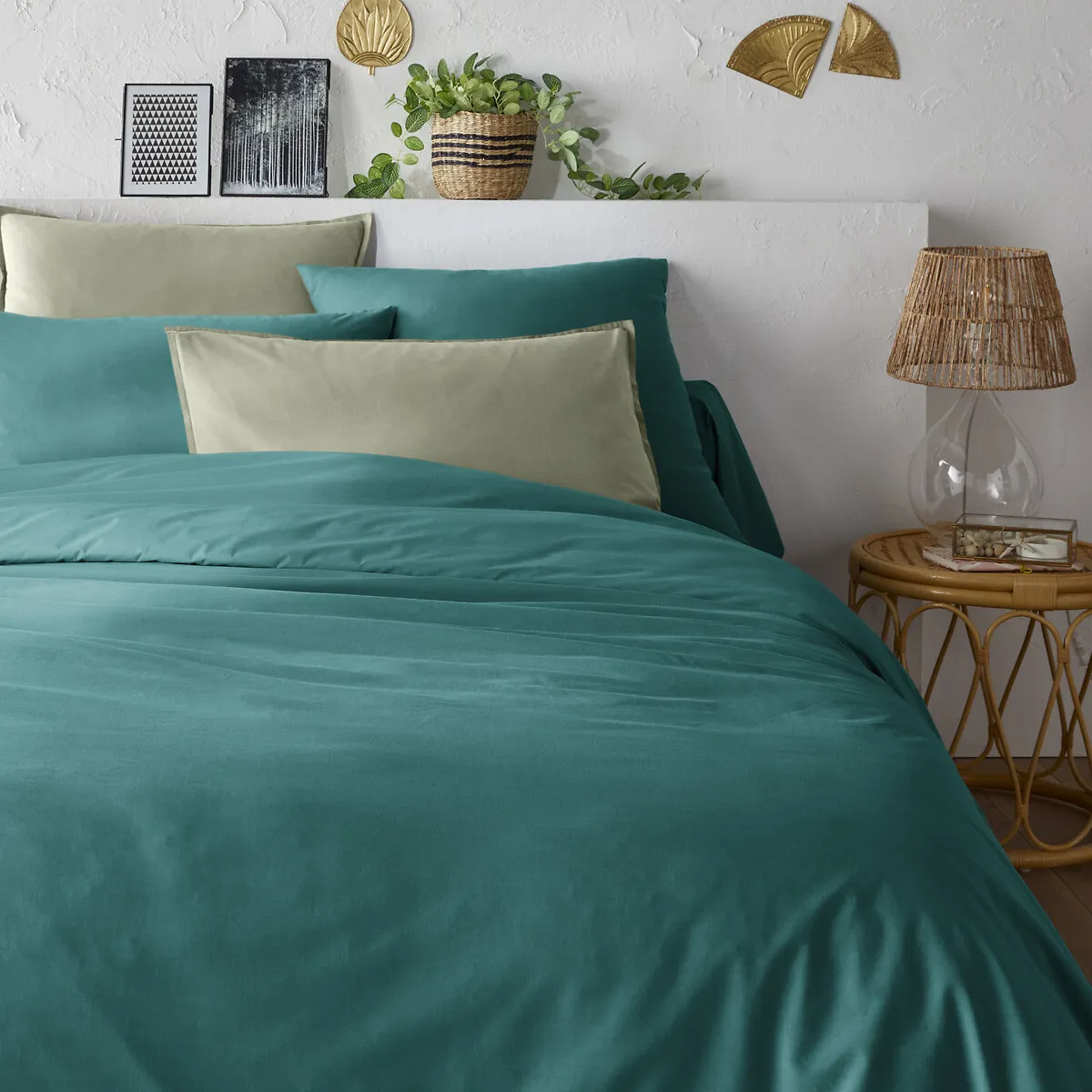 Housse De Couette Unie Percale Coton Bio Scenario