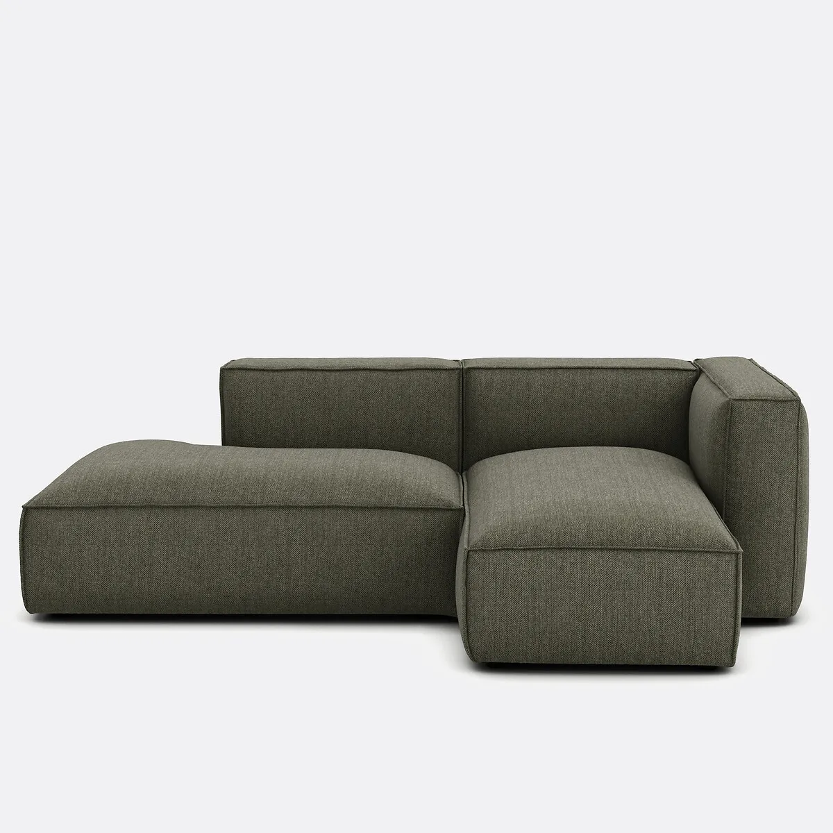 Canapé Modulable D'angle Droit, En Tissu Texturé, SEVEN