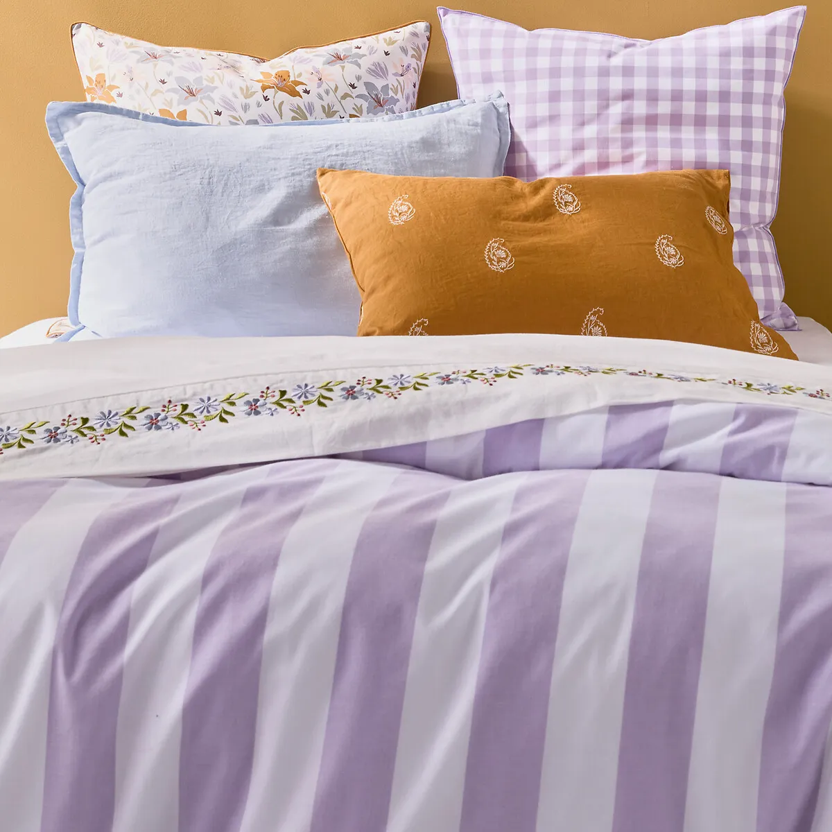 Housse De Couette Coton, Tamori Violet — vue 3