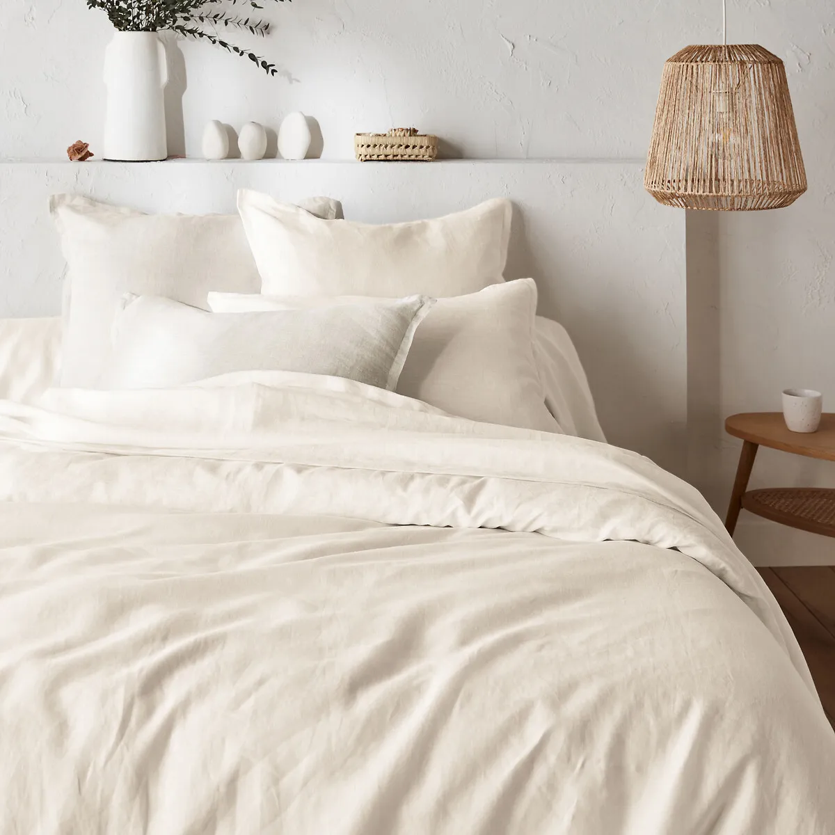 Drap Housse Lin Lavé, Bonnet 35 Cm, Linot — vue 3