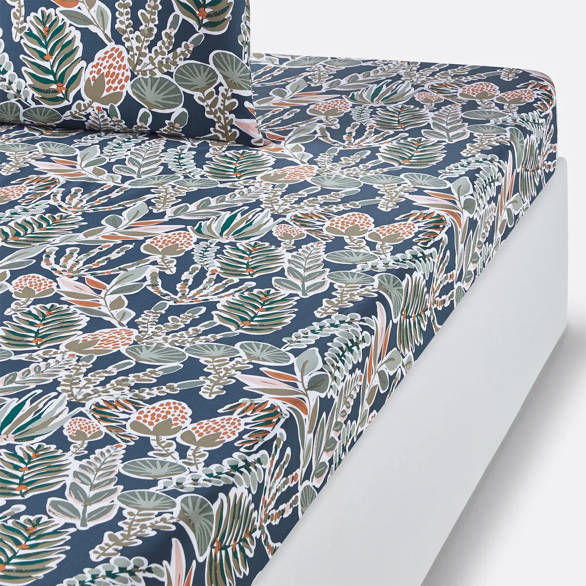 Drap Housse Percale De Coton, Aquajungle