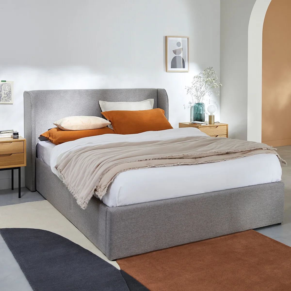 Lit Coffre Avec Sommier Relevable, Nasik — vue 3
