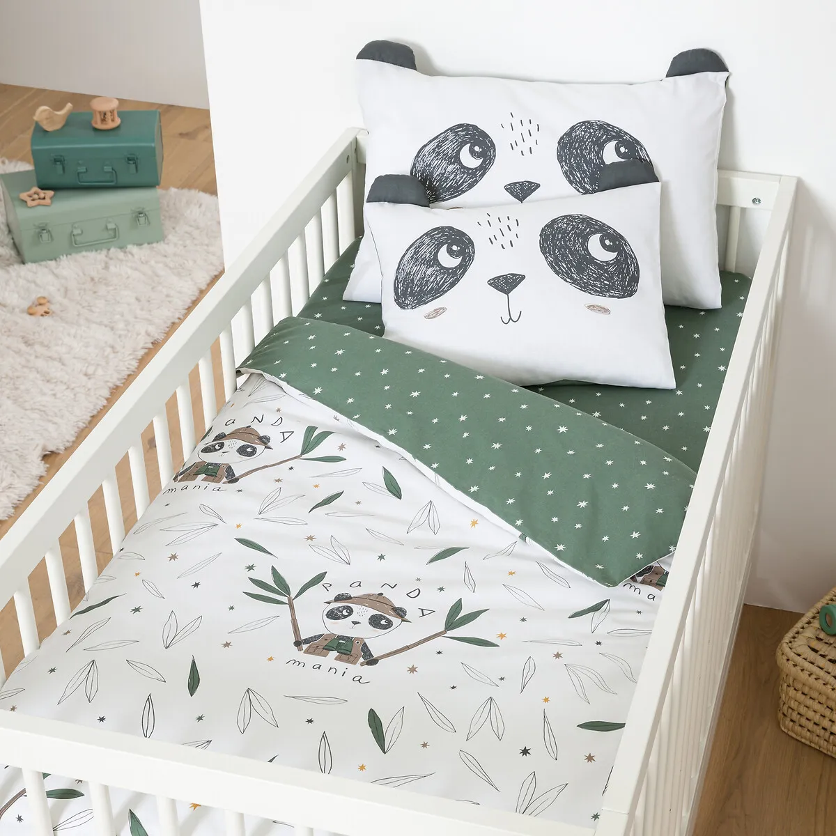 Taie D'oreiller Bébé Coton, Panda Mania — vue 3