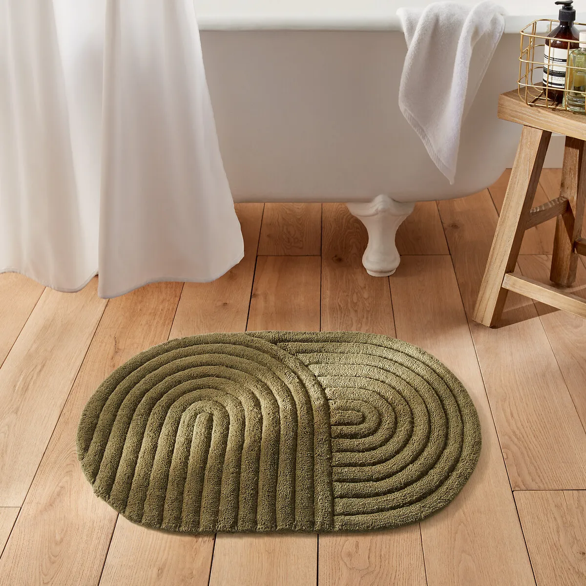 Tapis De Bain, Coton Recyclé Tufté, Simeas