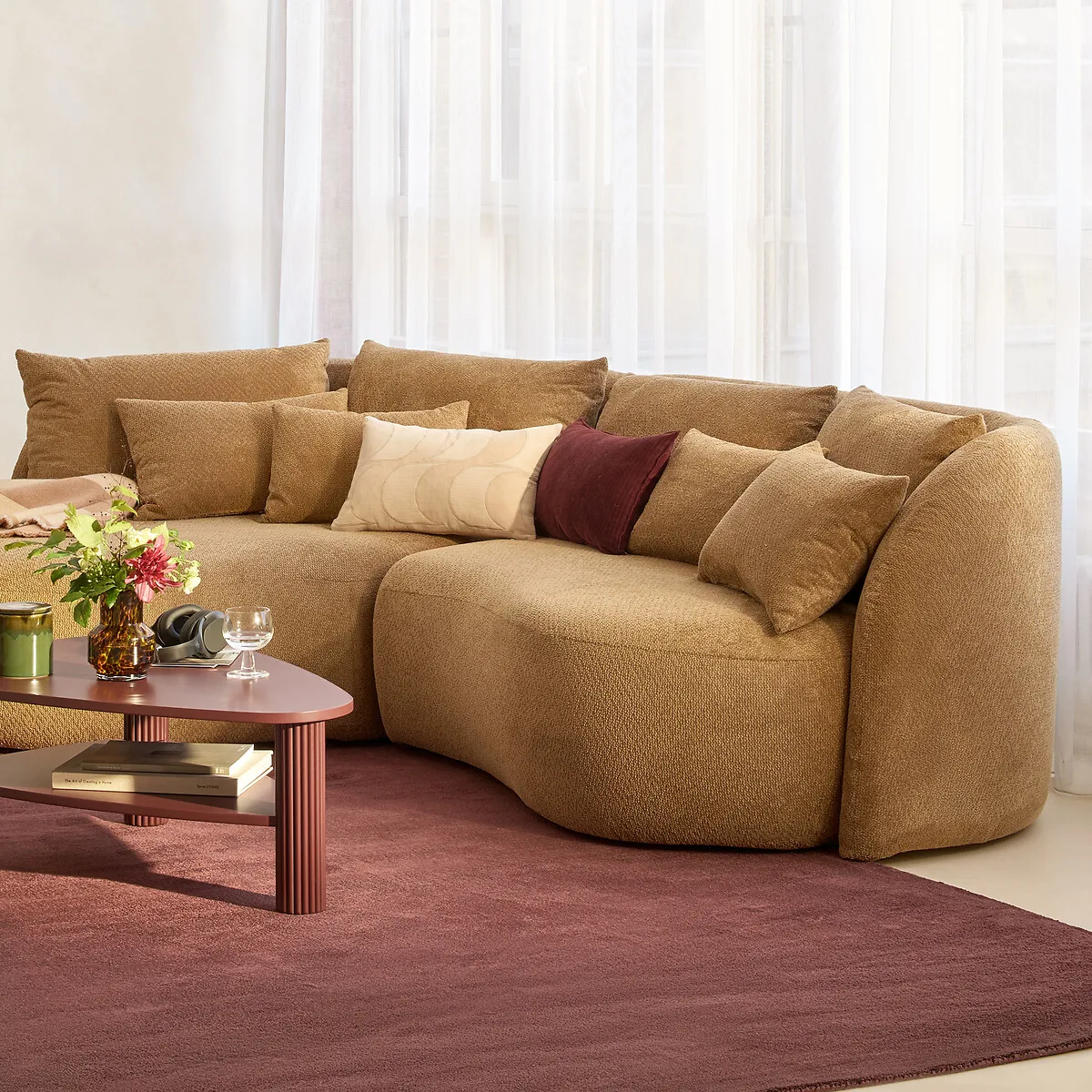 Housse De Coussin Rectangulaire, En Velours Ciselé, MILO — vue 3