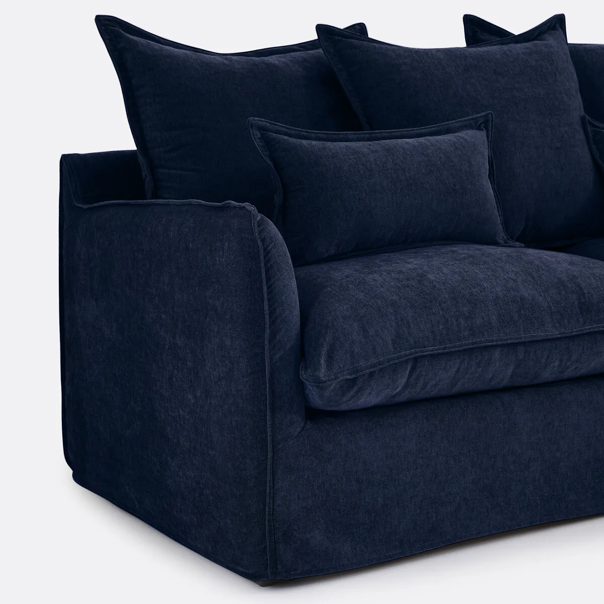 Canapé D'angle Droit, Déhoussable, 4 Places, En Polyester Chiné, ODNA — vue 3