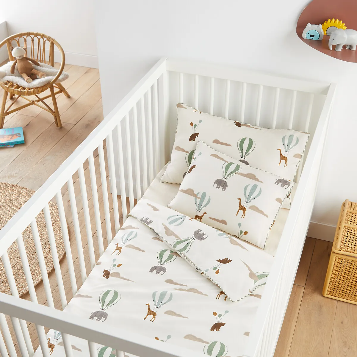 Housse De Couette Bébé 20% Coton Recyclé, Aubin