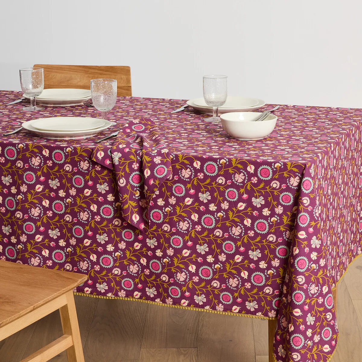 Nappe En Coton Lavé, Imprimé Floral, IZILD