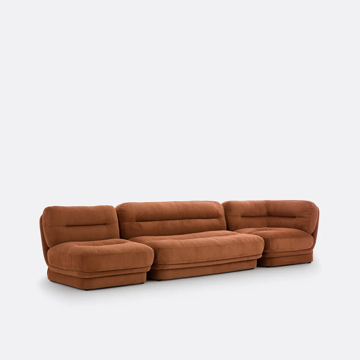 Banquette Modulable Velours, 2 Places, Jonas — vue 3