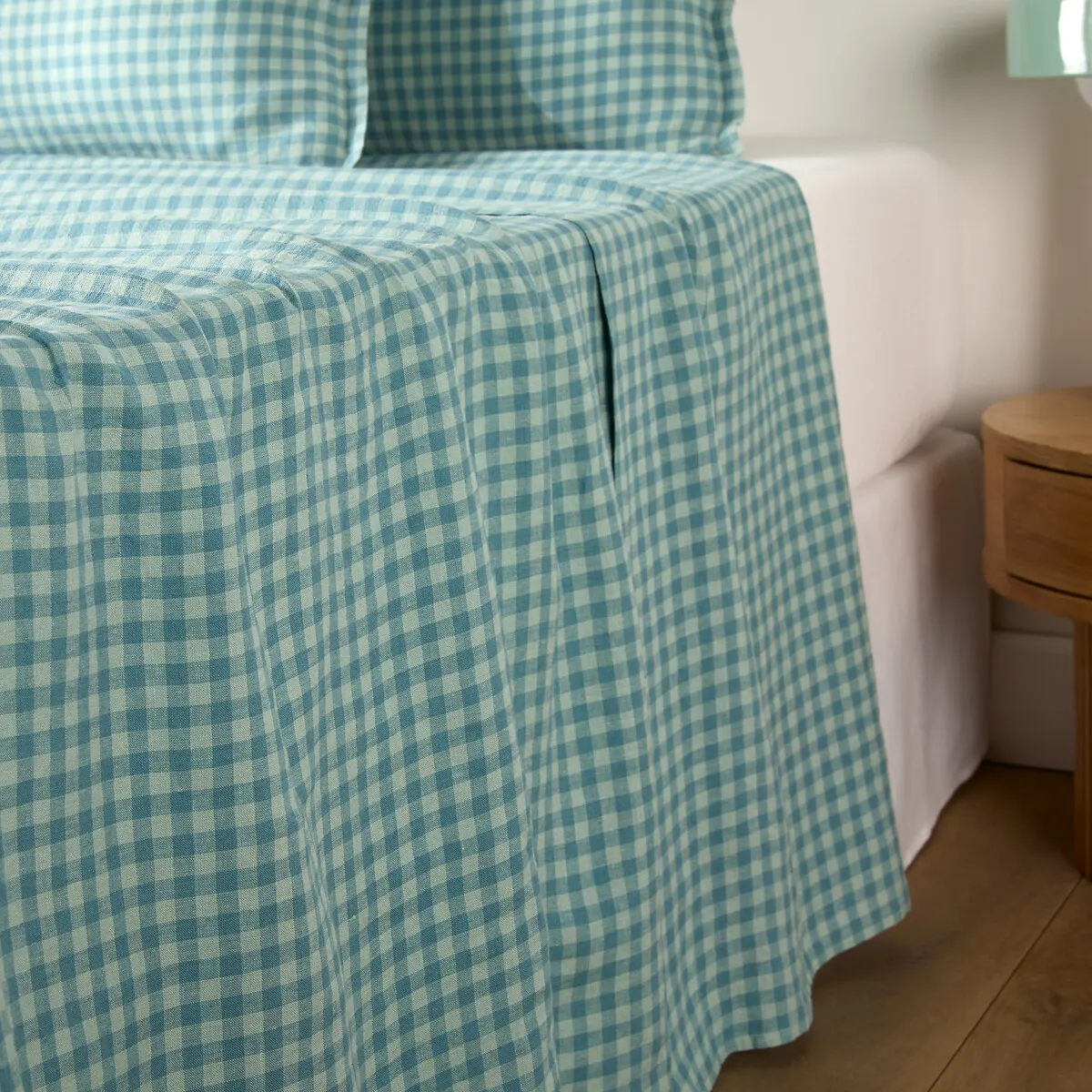 Drap Plat En Lin Lavé, ACÉLIE BLEU