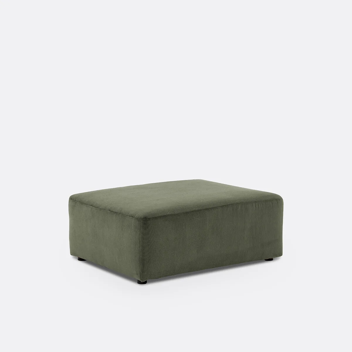 Pouf, En Velours Côtelé Fines Côtes, MONICA — vue 3