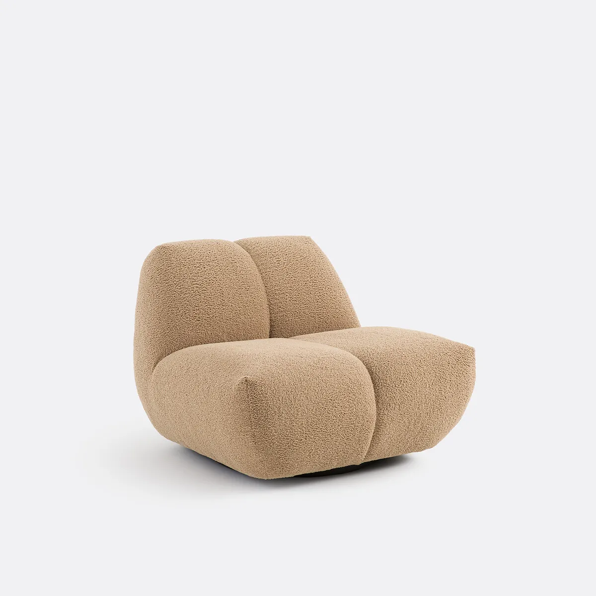 Fauteuil Pivotant, Bouclette Épaisse, Nuria