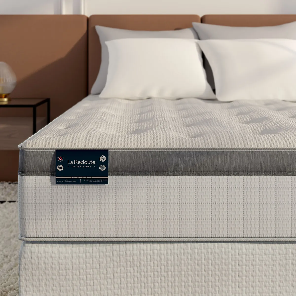 Sommier Déco 18 Lattes Souples Haut Avec Pieds — vue 3