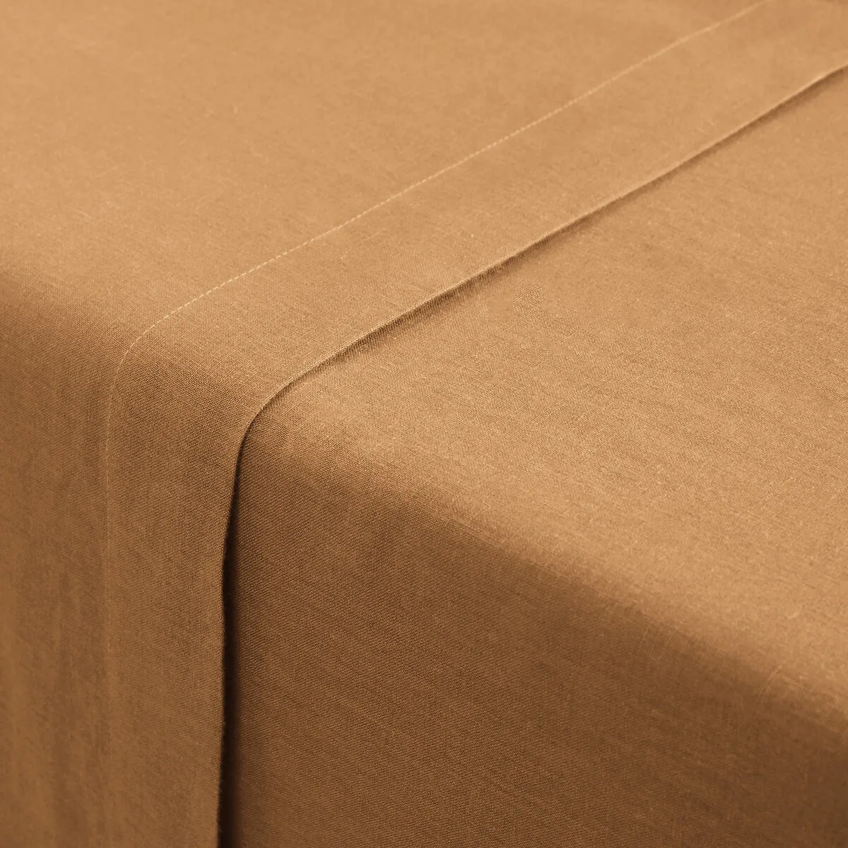 Drap Plat Uni En Lin Lavé, Linot — vue 3