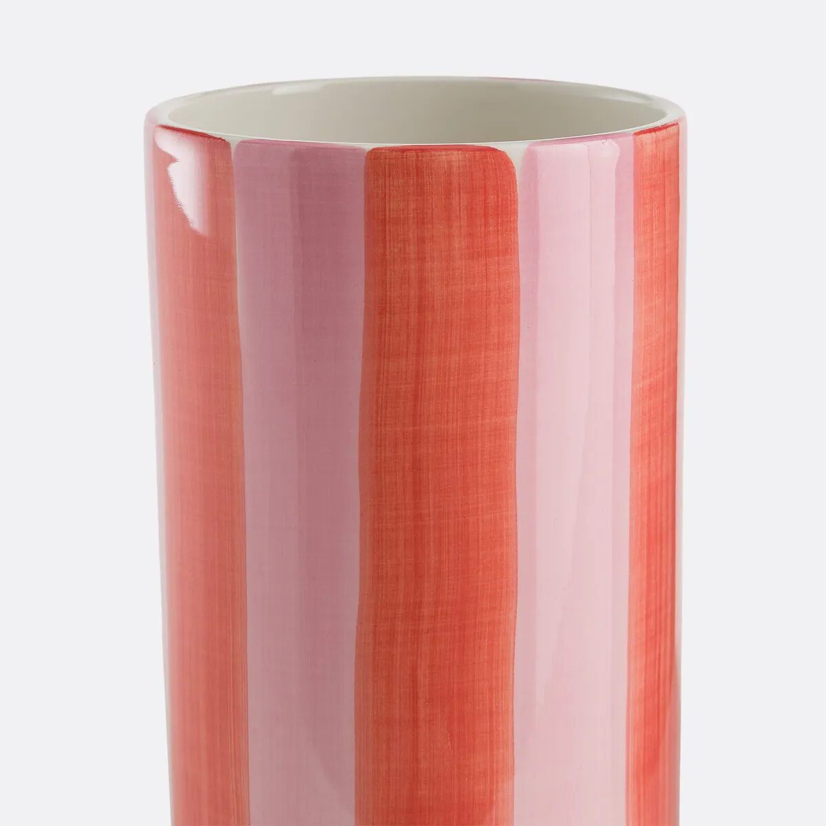 Vase En Céramique, À Rayures, Hauteur 18 Cm, JAOMA — vue 3