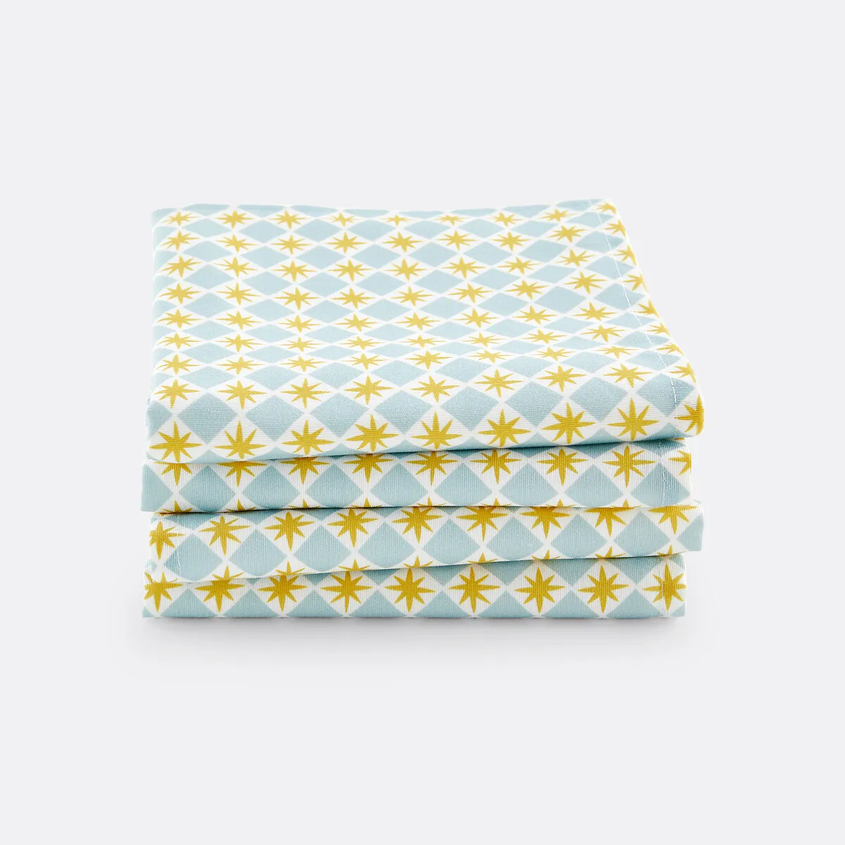Lot De 4 Serviettes De Table En Polycoton Recyclé, Augusta