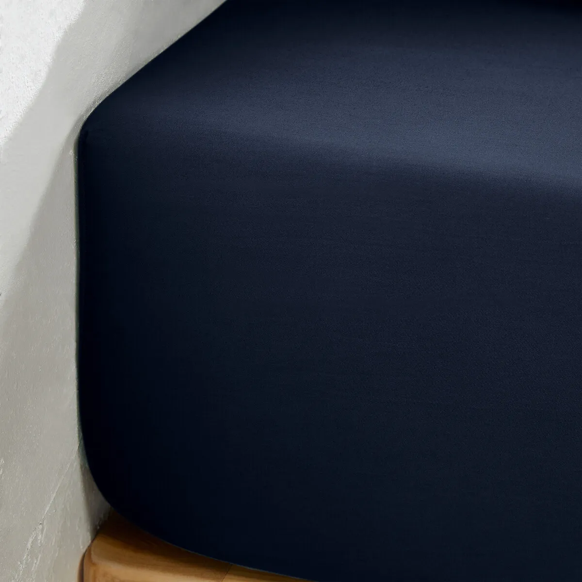 Drap-housse Satin De Coton Lavé, Victor Uni — vue 3