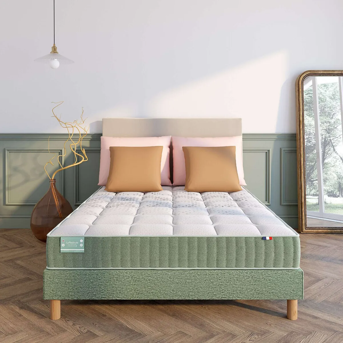 Matelas Dos Sensible, 1362 Ressorts, 7 Zones, Soutien Ferme, Accueil Tonique