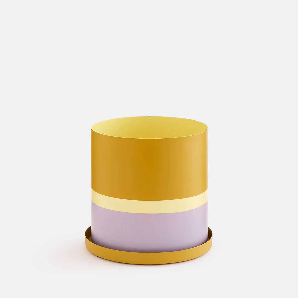 Cache-pot En Métal Fer Peint, Diamètre 16 Cm, PALAVAS