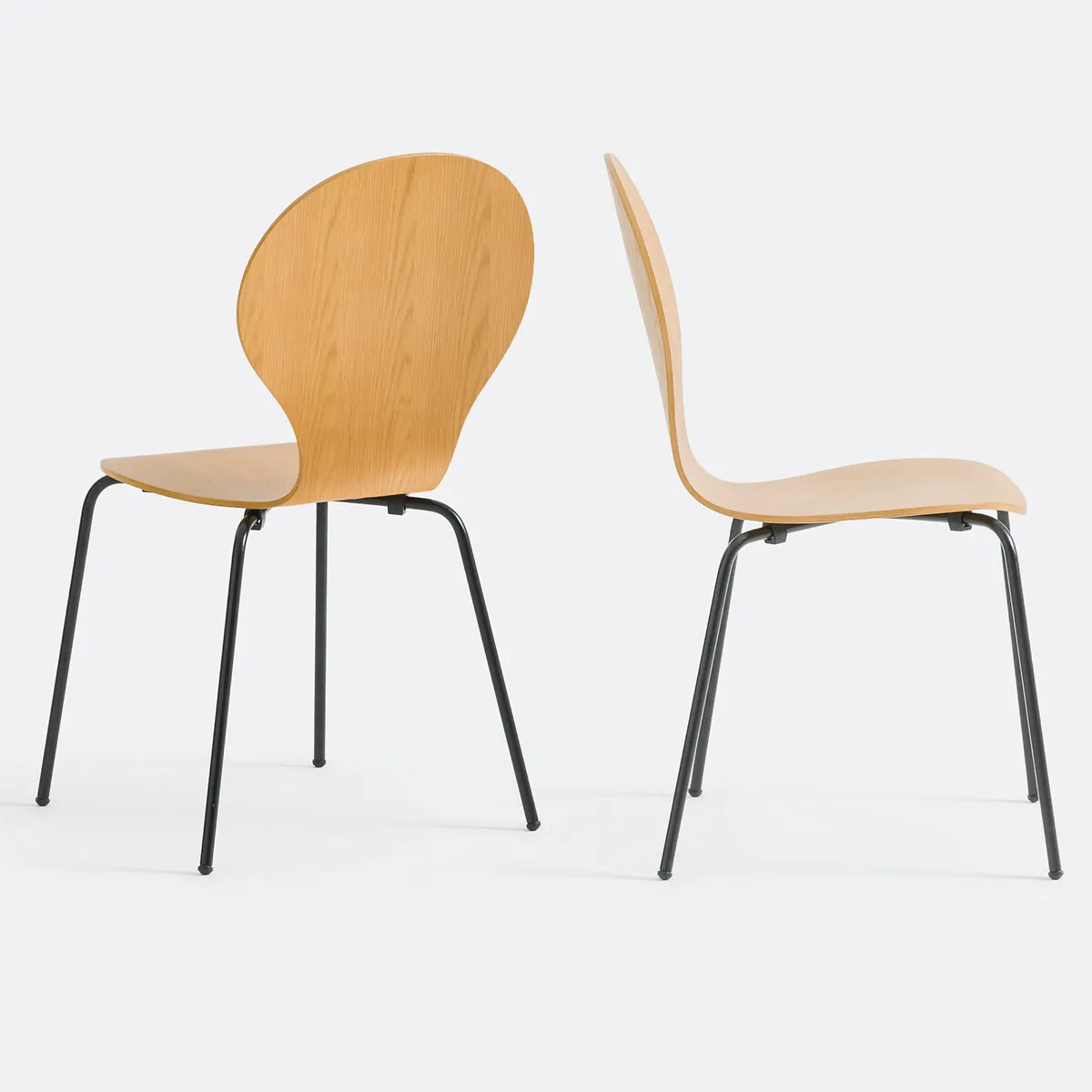 Lot De 2 Chaises Empilables, Lenon — vue 3