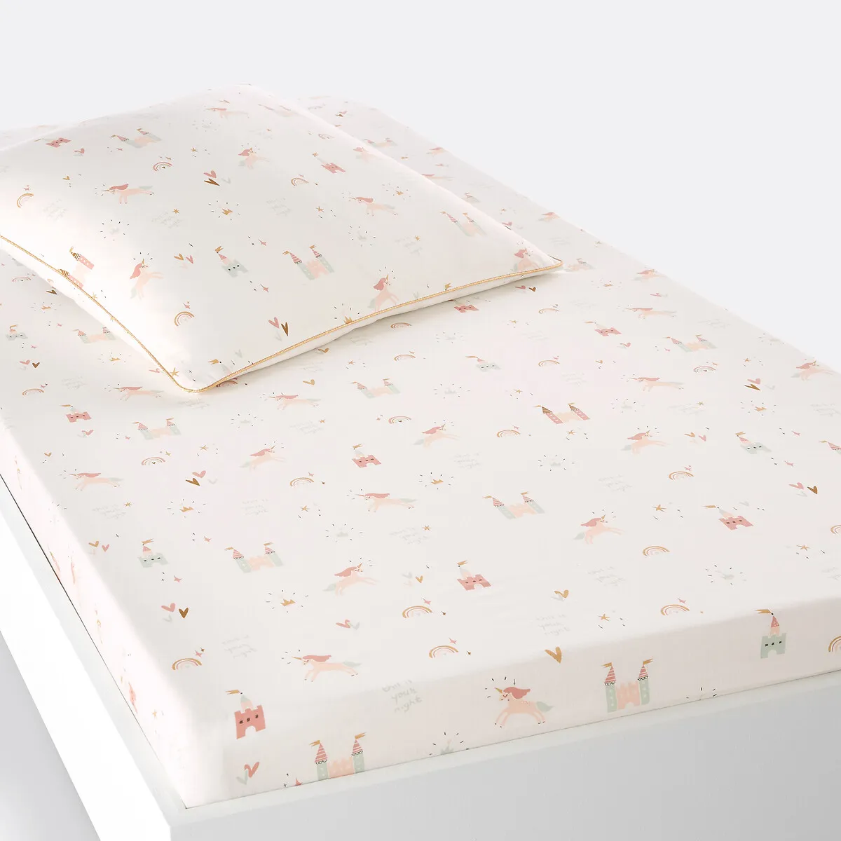Drap-housse Enfant En Coton, Château Licorne