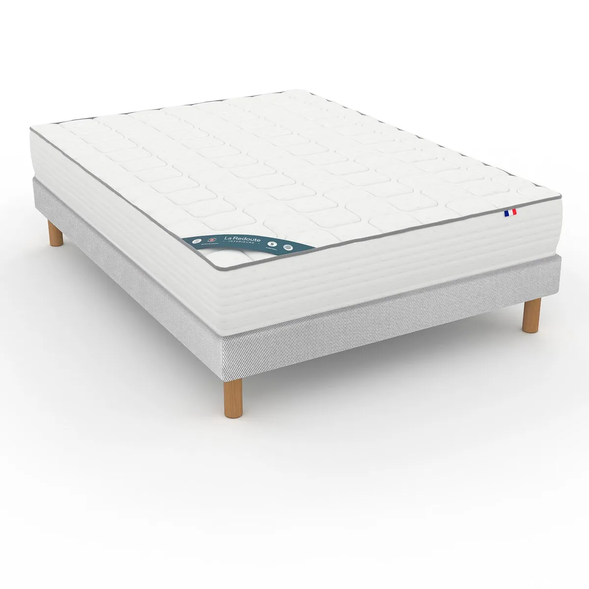 Ensemble Matelas 588 Ressorts, Soutien Ferme, Accueil Moelleux Et Sommier — vue 3