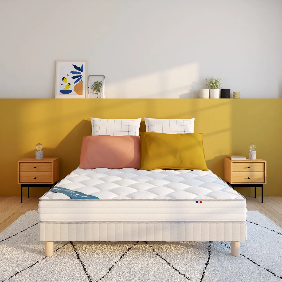 Matelas Latex, Soutien Ferme, Accueil Mousse Viscoélastique