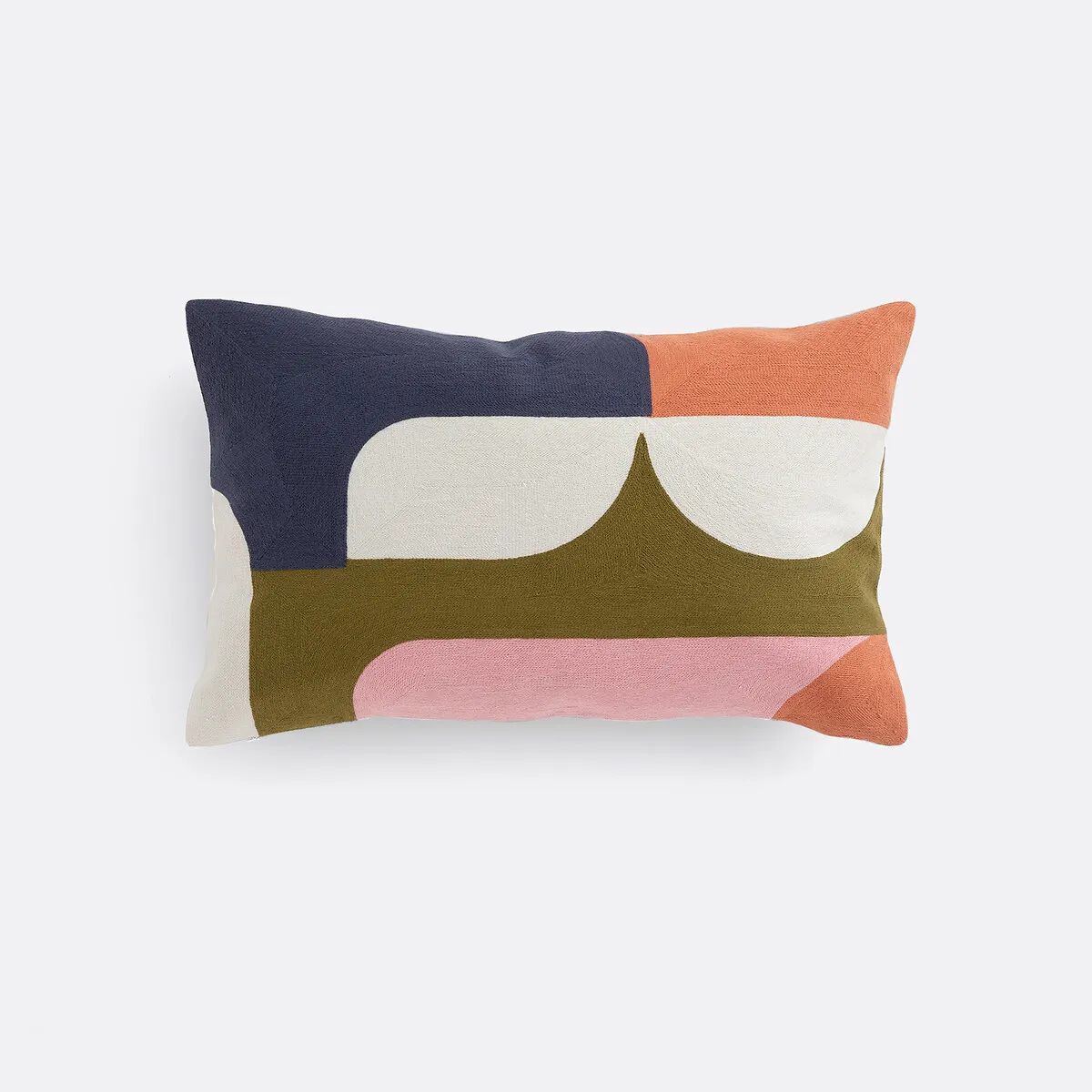 Housse De Coussin Rectangulaire 60 X 40 Cm, En Coton Brodé, WONDER