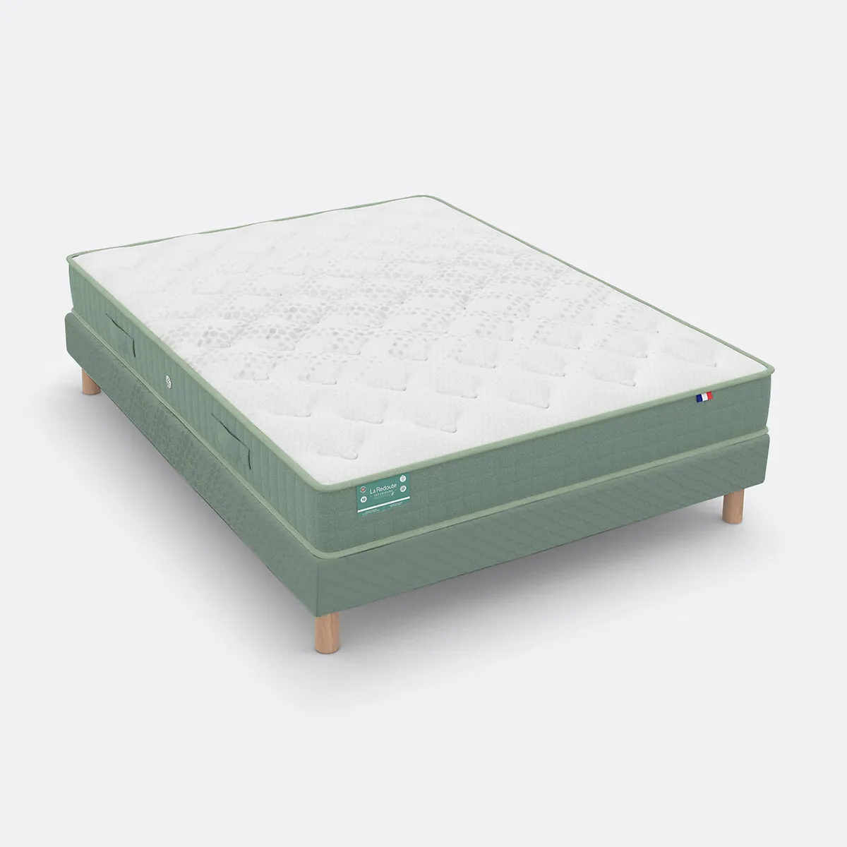 Ensemble Matelas Latex, 5 Zones, Soutien Ferme, Accueil Enveloppant Et Sommier&n