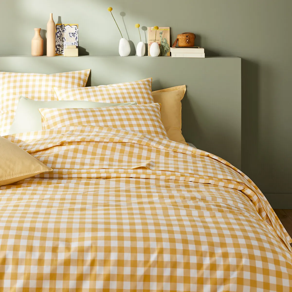 Drap-housse Coton Bonnet 30 Cm, Veldi Jaune — vue 3