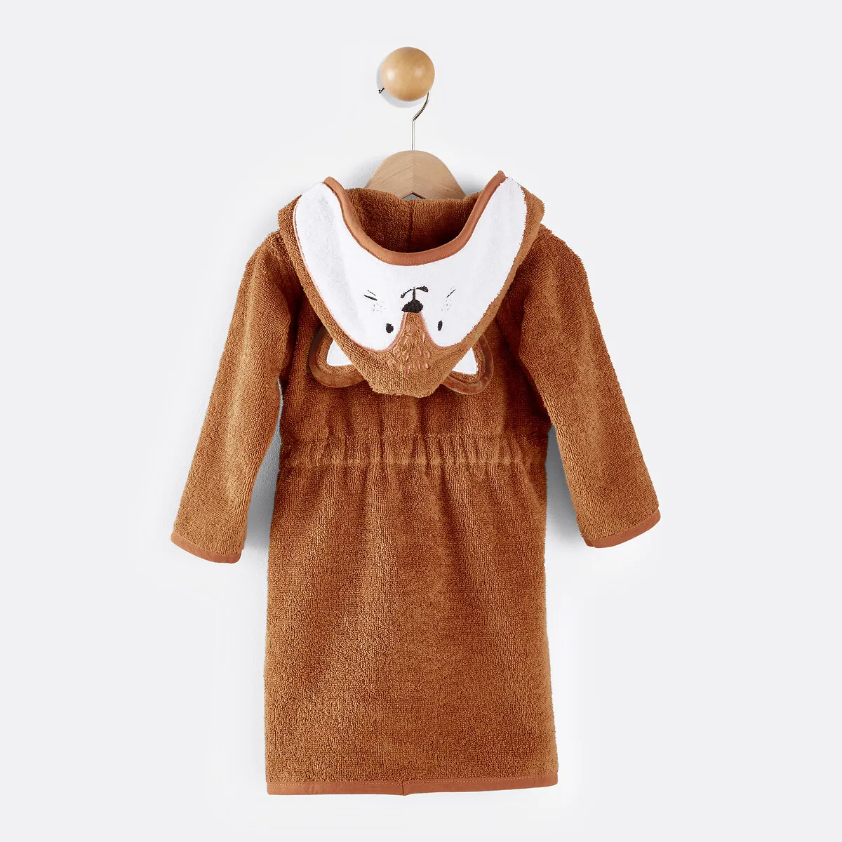 Peignoir Bébé Et Enfant À Capuche Coton Bio, Serge — vue 3